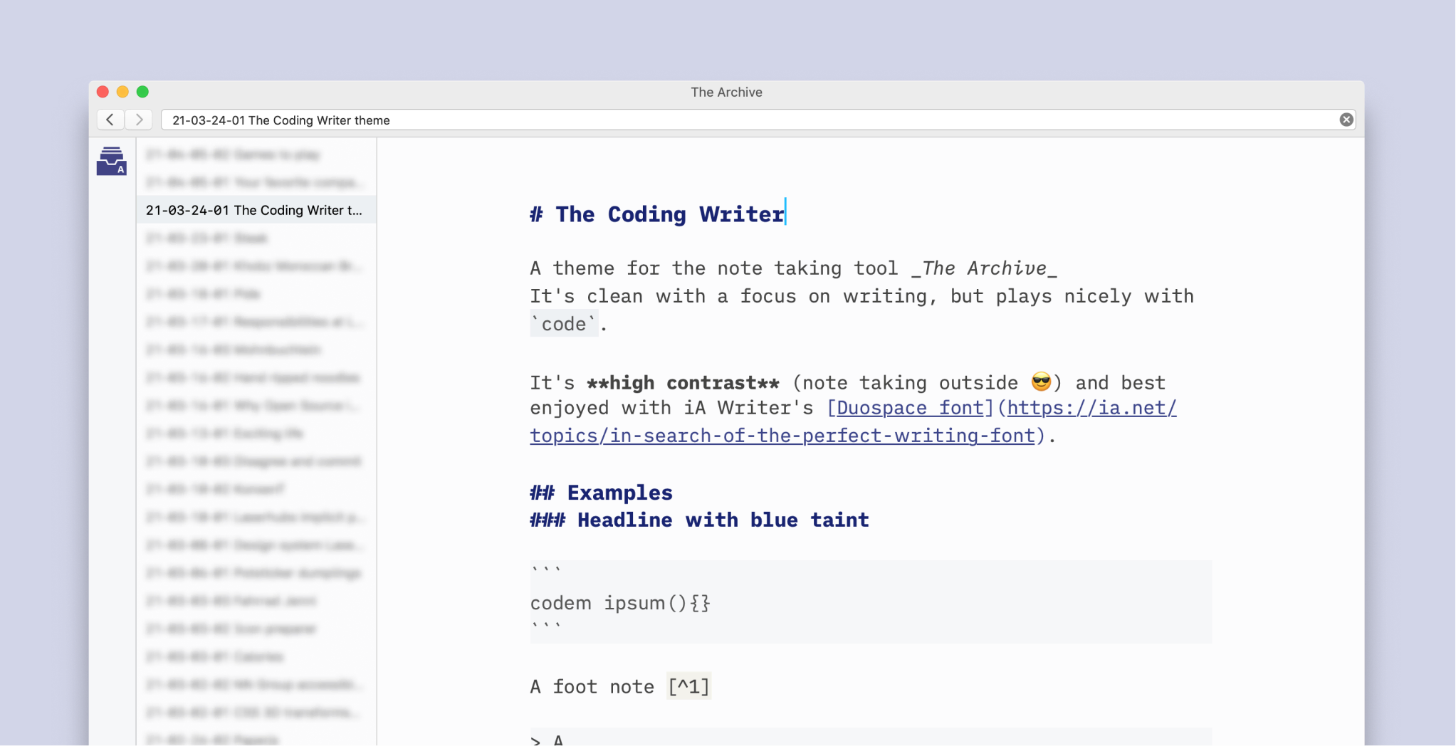 Cover image of "_The Coding Writer_-Theme"